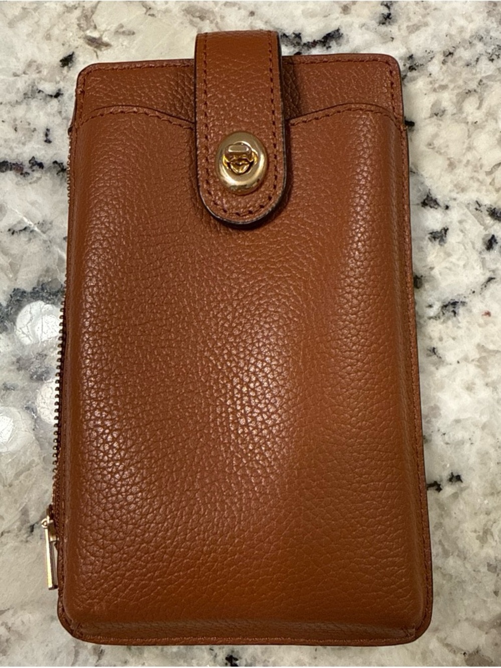 Coach Women's Leather Phone Wallet - Brown